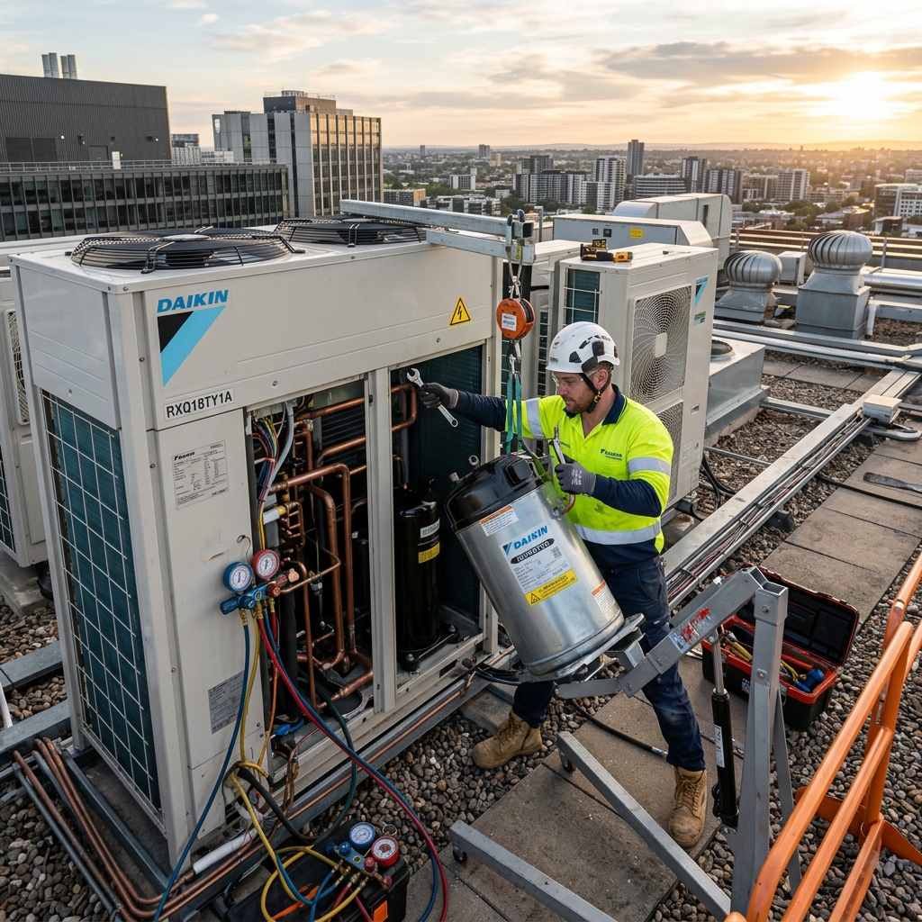 Замена компрессора